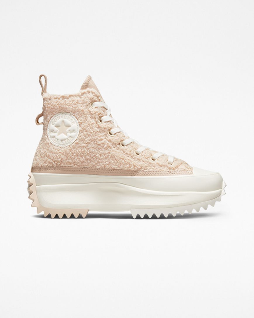 Topanky Na Platforme Converse Run Star Hike Sherpa Vysoke Damske Béžové | SK HNW5F4